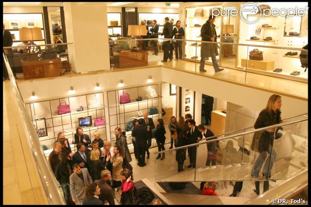 La soirée Tod's donnée le 28 avril 2009, rue du Faubourg St Honoré.