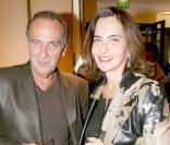 Yves Lecoq et Nathalie Garçon lors de la soirée Tod's organisée le 28 avril 2009, rue du Faubourg St Honoré