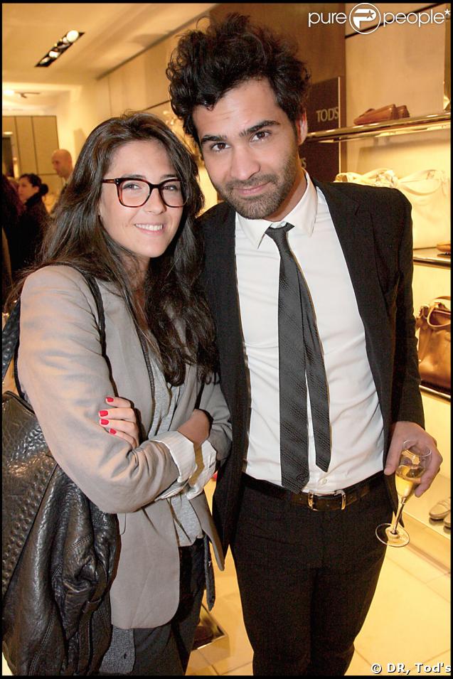 Ycare et une amie lors de la soirée Tod's organisée le 28 avril 2009, rue du Faubourg St Honoré