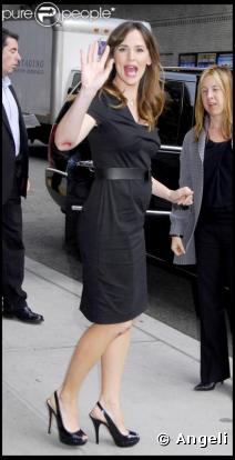 Jennifer Garner arrive sur le plateau du David Letterman show ! 29/04/09