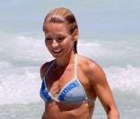 Kelly Ripa sur une plage de Miami le 5 mai 2009