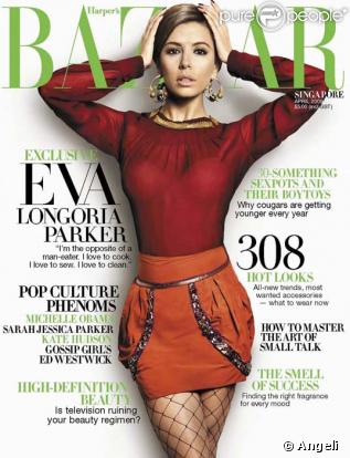 Eva Longoria pour le Harper's Bazaar de Singapour