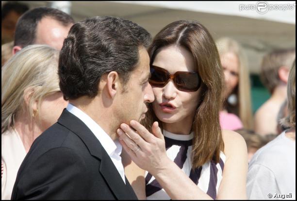 Nicolas Sarkozy et Carla Bruni au Cap Nègre