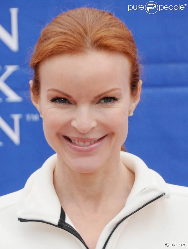 Marcia Cross a participé à la 12ème course EIF Revlon for women, à Los Angeles, en faveur de la lutte contre le cancer du sein