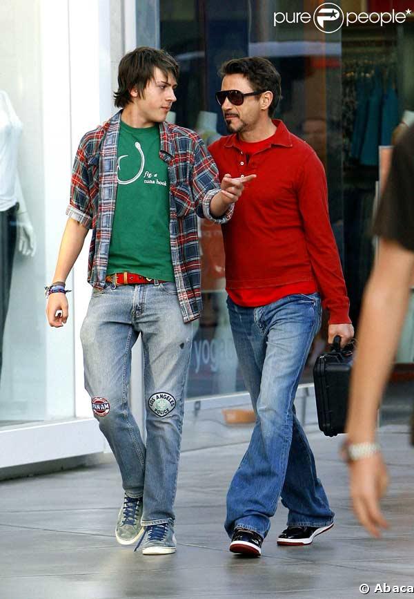 Robert Downey Jr. et son fils Indio. Une famille au top ! 