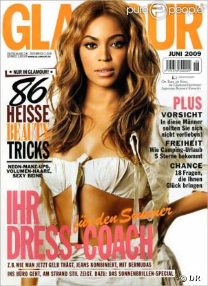 Beyoncé en couverture du magazine Glamour Allemagne 