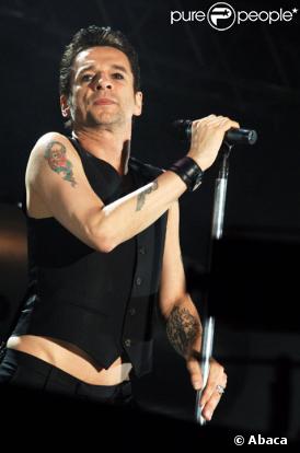 Dave Gahan de Depeche Mode en Juillet 2006