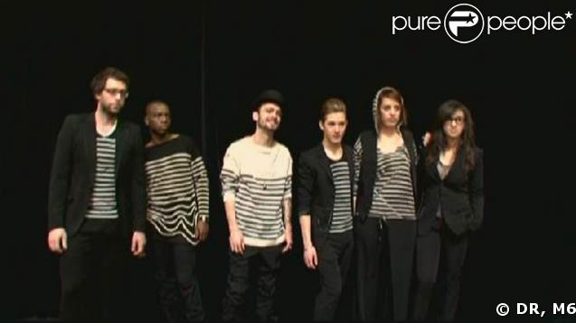 Damien, Dalé, Soan, Thomas, Leïla et Camélia-Jordana étaient habillés par Jean-Paul Gaultier hier soir