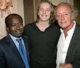 Diagna Ndiaye, Pierre Sarkozy et Didier Barbelivien 