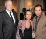Michel Boyon et son ami avec Bernard Montiel hier soir à la soirée Africa 24 