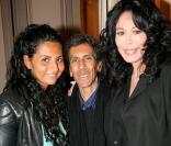 Rachid Bouchareb et Yamina Benguigui et sa fille Liza à la soirée de lancement de la chaîne Africa 24