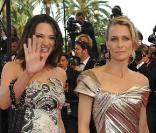 Asia Argento, Robin Wright et Isabelle Huppert montent les marches du Palais des festivals