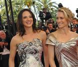 Asia Argento et Robin Wright montent les marches du Palais des festivals