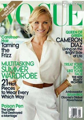 Cameron Diaz en couverture du magazine Vogue de Juin 2009
