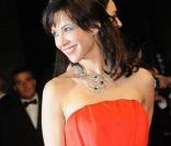 Sophie Marceau hier soir lors de la montée des marches à Cannes