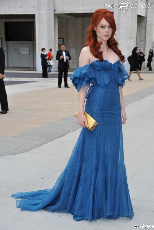 Coco Rocha lors du gala au MET hier soir à New York
