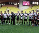 L'équipe des pilotes lors du 16e World Stars Football Match au profit de l'AMADE-Monaco