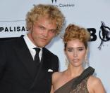 Vahina Giocante et le styliste Peter Dundas à la grande soirée de l'amfAR. 21/05/09