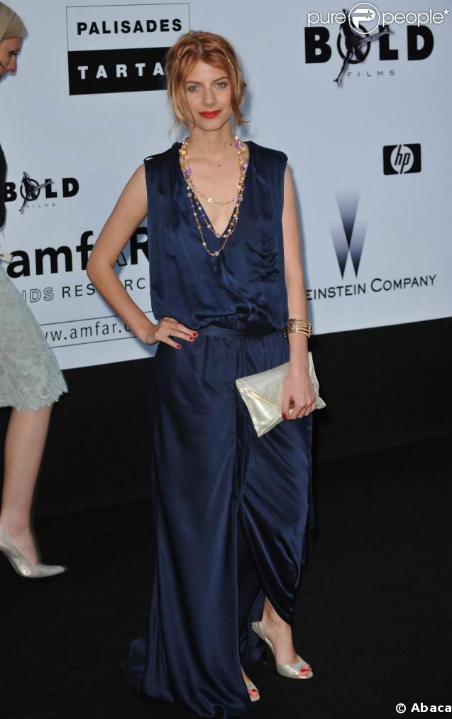 Mélanie Laurent à la grande soirée de l'amfAR. 21/05/09