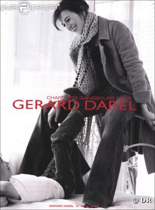 Charlotte Gainsbourg, égérrie de Gérard Darel