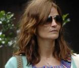 Helena Christensen dans les rues de New York hier après-midi