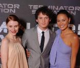 Bryce Dallas Howard, Anton Yelchin et Moon Bloodgood lors de la première au Grand Rex à Paris de Terminator Renaissance le 28 mai 2009