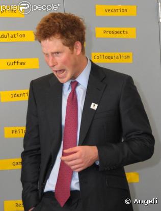 Prince Harry rend visite à des enfants défavorisés d'une école de Harlem, à NYC, hier