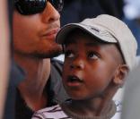David, fils adoptif de Madonna, au match de polo organisé de NYC 
