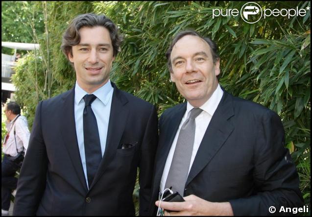 Laurent Solly et Xavier Couture au Tournoi de Roland Garros le mardi 2 juin 2009