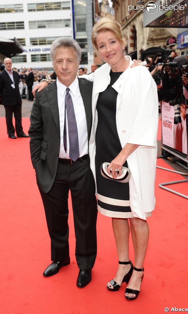 Dustin Hoffman et Emma Thompson à Londres pour la projection de Last Chance for Love le 3 juin 2009