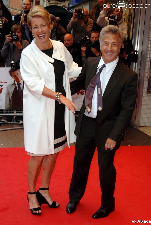 Dustin Hoffman et Emma Thompson à Londres pour la projection de Last Chance for Love le 3 juin 2009