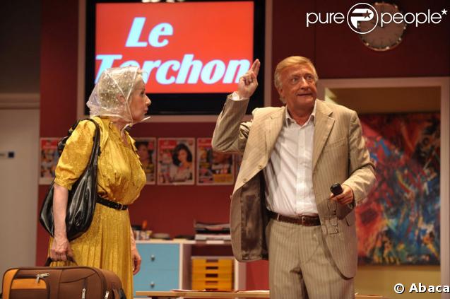 Danièle Gilbert et Olivier Lejeune dans la pièce Presse Pipole le 3 juin 2009