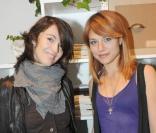 Zabou Breitman et Emilie Dequenne à l'inauguration de la boutique de vêtements LOFT Design By, rue Yvonne Le Tac, dans le 18ème arrondissement