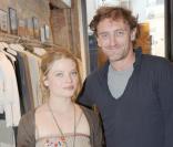 Mélanie Thierry et Jean-Paul Rouve à l'inauguration de la boutique de vêtements, rue Yvonne Le Tac, dans le 18ème arrondissement