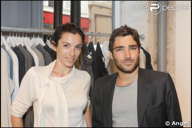 Aure Atika et David Leslie Frèche à l'inauguration de la boutique de vêtements LoFt Design By, rue Yvonne Le Tac, dans le 18ème arrondissement