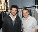 Pascal Elbé et Elie Semoun à l'inauguration de la boutique de vêtements, rue Yvonne Le Tac, dans le 18ème arrondissement
