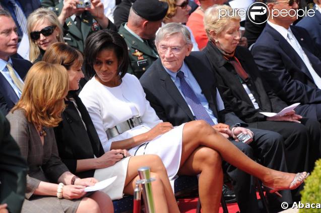Michelle Obama hier en Normandie en compagnie de Carla Bruni et de Sarah Brown
