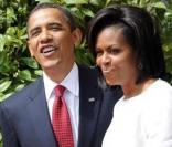 Barack et Michelel Obama hier en Normandie