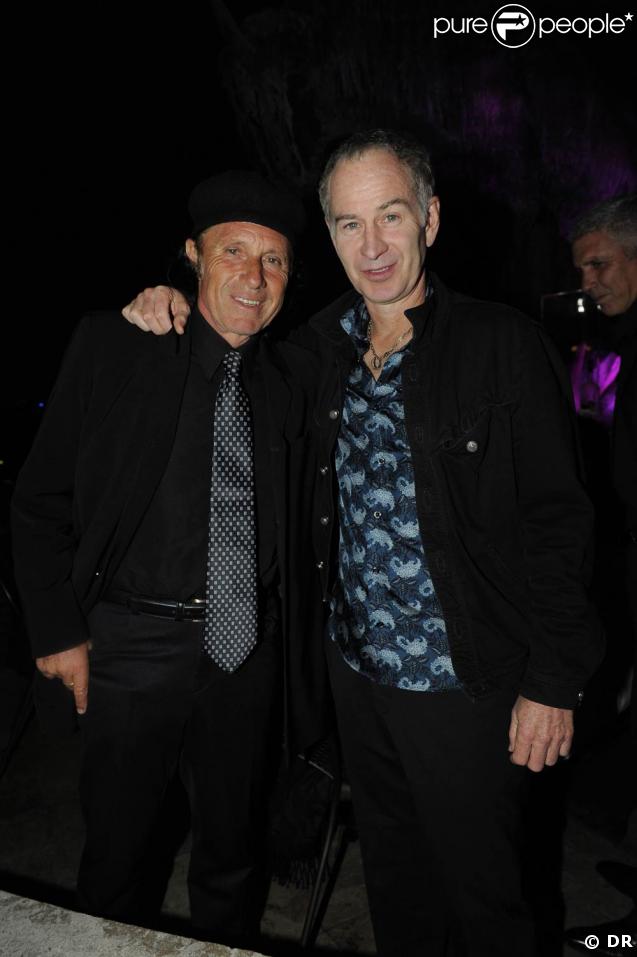 Le 3 juin 2009 au Café de L'Homme, soirée organisée par Lancel et Mansour Bahrami, avec notamment Guillermo Vilas et John McEnroe 