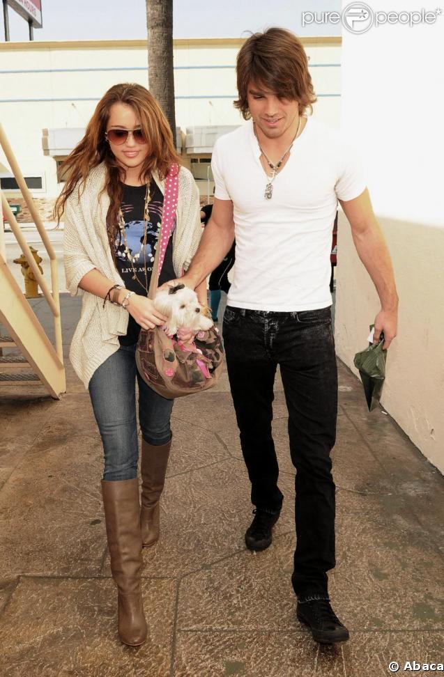 Miley Cyrus et son ex boyfriend, Justin Gaston
