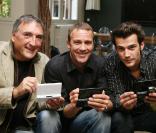 Alexandre Fabre, Serge Dupire et Franck Borde lors du lancement du jeu  Plus Belle La Vie  sur la Nintendo DS  !  