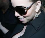 Mariah Carey arrive à Londres...