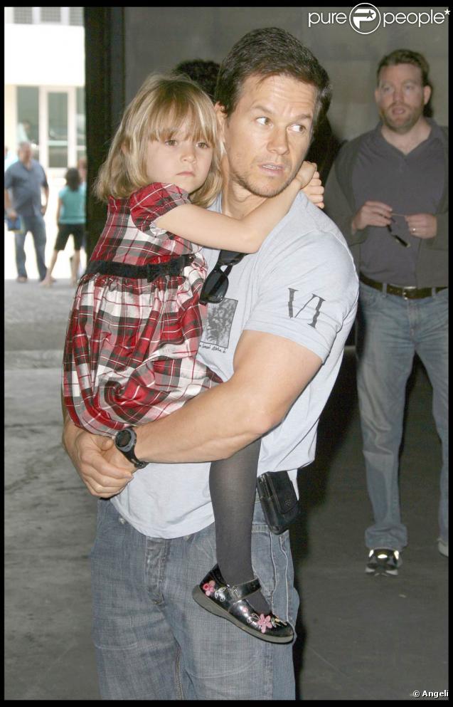 Mark Wahlberg et sa fille à la soirée Rock'n Reel, à Culver City, hier