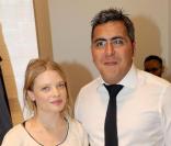 Mélanie Thierry et Michael Azoulay pour l'inauguration du concept-store American Vintage rue Tiquetonne à Paris le 16 juin 2009