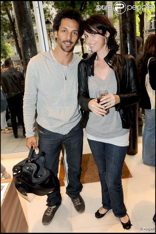 Tomer Sisley et Zabou Breitman pour l'inauguration du concept-store American Vintage rue Tiquetonne à Paris le 16 juin 2009