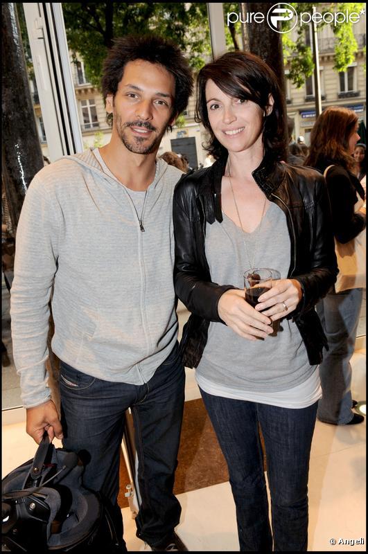 Tomer Sisley et Zabou Breitman pour l'inauguration du concept-store American Vintage rue Tiquetonne à Paris le 16 juin 2009