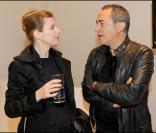 Karin Viard et Richar Berry pour l\'inauguration du concept-store American Vintage rue Tiquetonne à Paris le 16 juin 2009