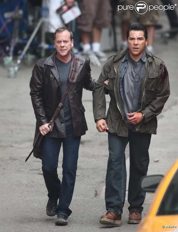 Kiefer Sutherland en plein tournage de 24