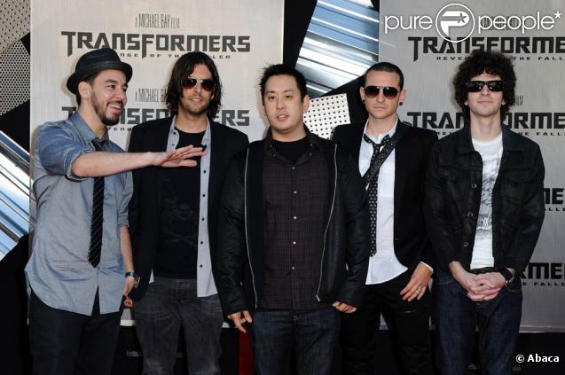 Le groupe Linkin Park, lors de l'avant-première de 