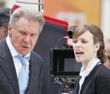 Harrison Ford et Rachel McAdams sur le tournage de Morning Glory à New York le 23 juin 2009
